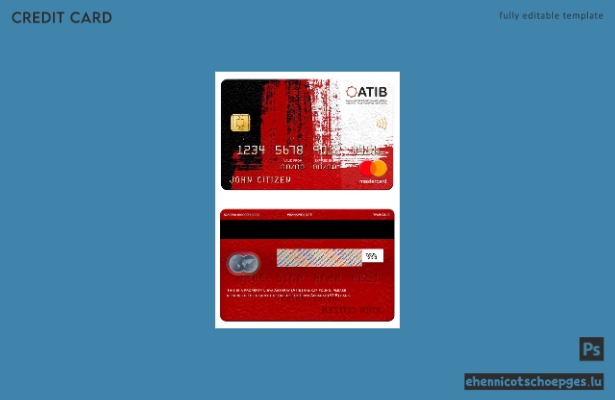 Libyen Assaray ATIB Bank Mastercard Beispielvorschau